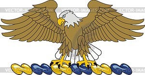 Crest with eagle - vector clipart