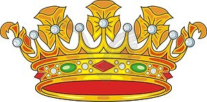 Heraldic rank crown - royalty-free vector image