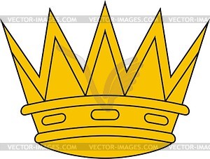 Heraldic rank crown - vector clipart