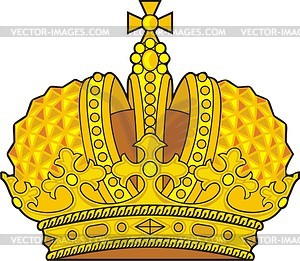 Russian imperial crown - vector image