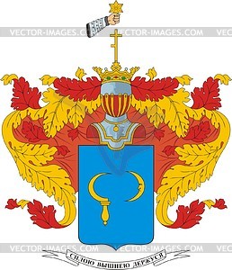 Derzhavin, family coat of arms - vector clipart