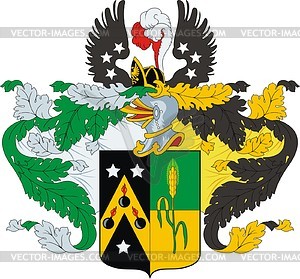 Gavrilov, family coat of arms - vector clipart