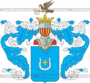 Gerasimov, family coat of arms - vector clipart