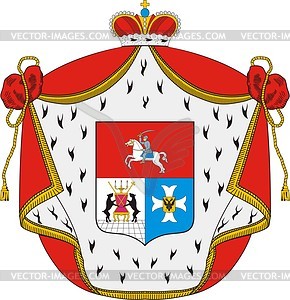 Golitsyn dukes, family coat of arms - vector clipart