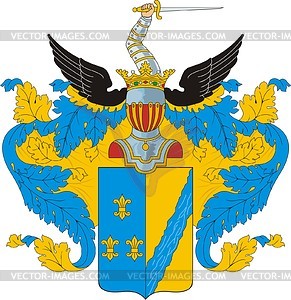 Gryaznov, family coat of arms - vector clipart