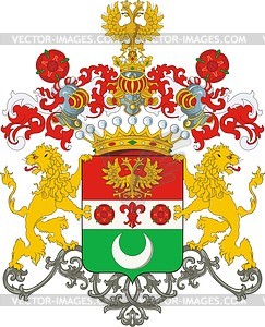 Ivelich earl, family coat of arms - vector clipart