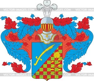 Kopylov, family coat of arms - vector clipart