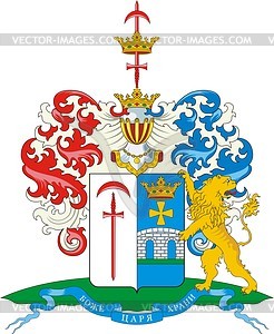 Lvov, family coat of arms - vector clipart