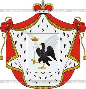 Ляпуновы, фамильный герб - векторный клипарт
