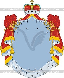Heraldic mantel - vector clipart