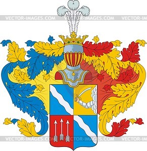 Markov, family coat of arms - vector clipart