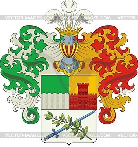 Melnikov, family coat of arms (#2) - vector clipart