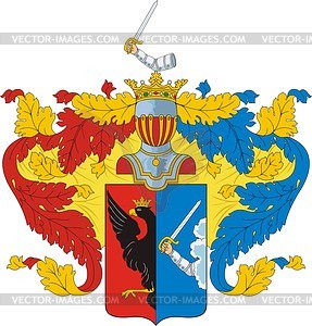Perfiliev, family coat of arms - vector clipart