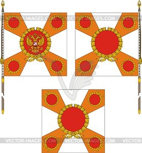 Russian regiment standard template - vector clipart