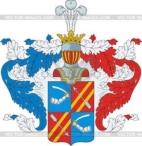 Rumyantsev, family coat of arms - vector clipart