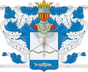 Ryndin, family coat of arms - vector clipart