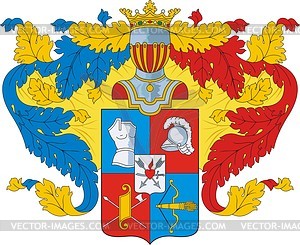 Sakharov, family coat of arms - vector clipart