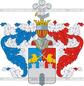 Samsonov, family coat of arms - vector clipart