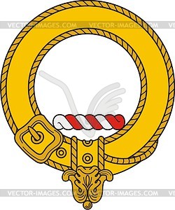 Scottish clan crest template - vector clipart
