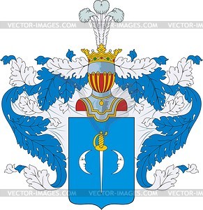 Shishkov, family coat of arms - vector clipart