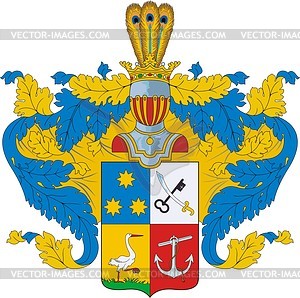 Shishmaryov, family coat of arms - vector clipart