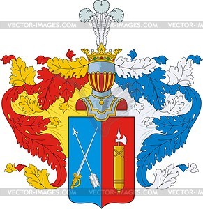 Vasiliev, family coat of arms - vector clipart