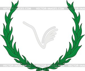 Heraldic wreath - color vector clipart