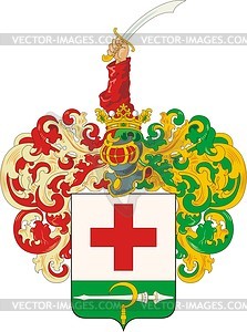 Zervanitsky, family coat of arms - vector clipart