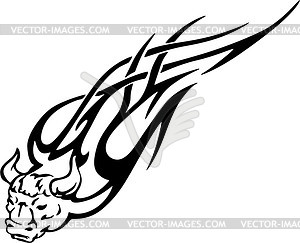 Bull flame - vector image
