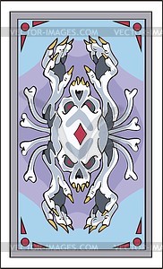 Back of playing card - vector clip art