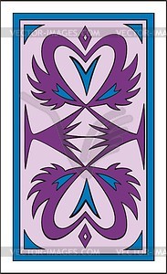 Back of playing card - vinyl EPS vector clipart