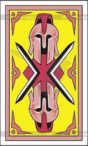 Back of playing card - vector clipart