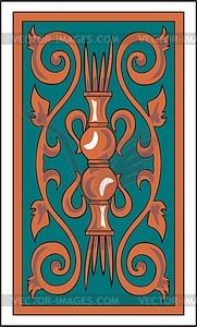 Back of playing card - vector clip art