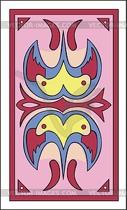 Back of playing card - vector image