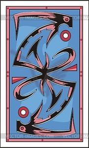 Back of playing card - vector clip art