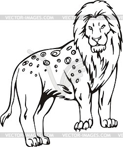 Cave lion - vector clipart
