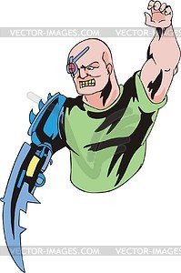 Cyborg - vector clipart