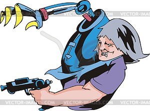 Cyborg - vector clip art