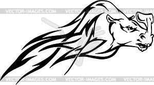 Dinosaur flame - vector clipart / vector image