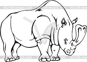 Embolotherium - vector clipart