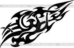 Flame tattoo - vector image