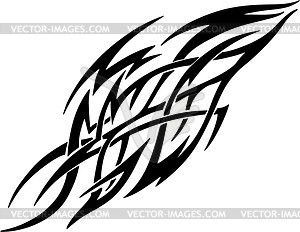 Flame tattoo - vector image