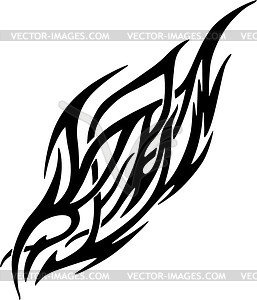 Flame tattoo - vector clip art