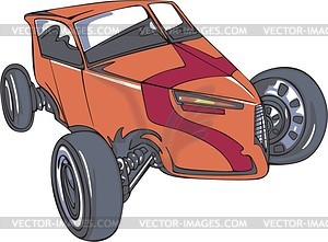 Hot rod - vector clipart