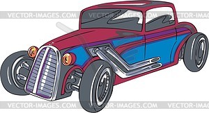 Hot rod - vector clip art