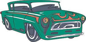 Hot rod - vector clip art