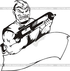 Man template - vector clip art