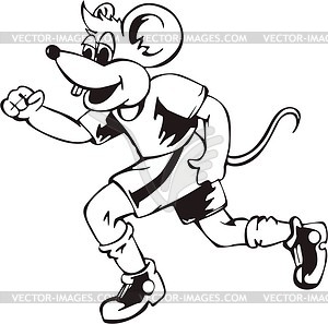 Funny mouse cartoon - vector clipart / vector image