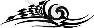 Racing graphics - royalty-free vector clipart