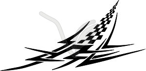 Racing graphics - vinyl EPS vector clipart